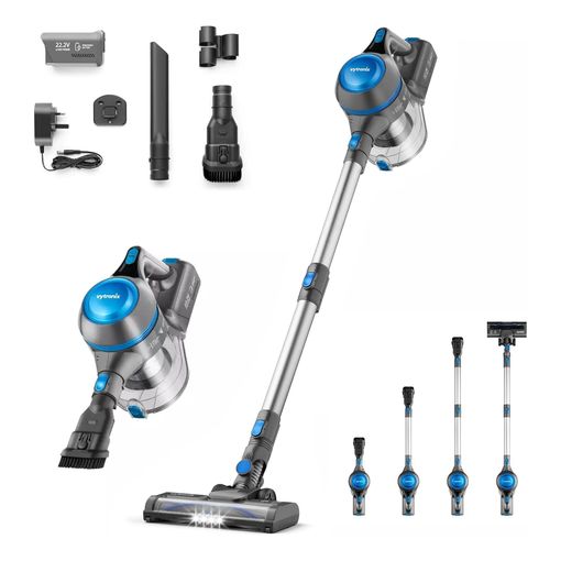 VYTRONIX 3-in-1 cordless stick and handheld vacuum cleaner with attachments